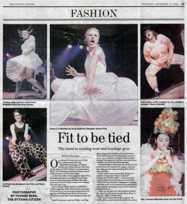"Black Tie 2 Bondage 2" Ottawa Citizen review