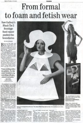 "Black Tie to Bondage IV" in The Ottawa Citizen