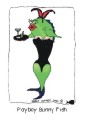 "Playboy Bunny Fish" card front