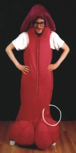 Penis Costume, pierced
